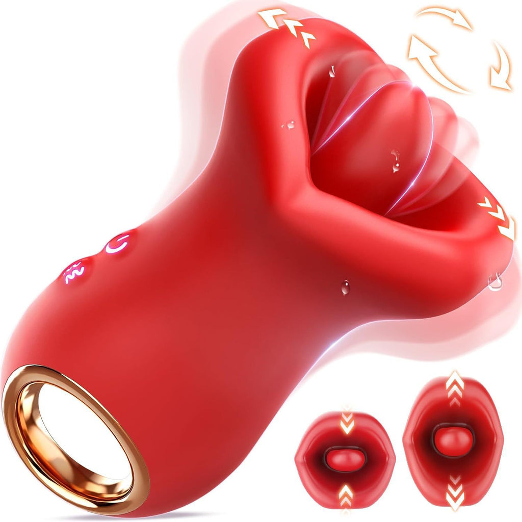 Luxurious Big Mouth Tongue-Licking Vibrator - Multi-Function Adult Massager for Women