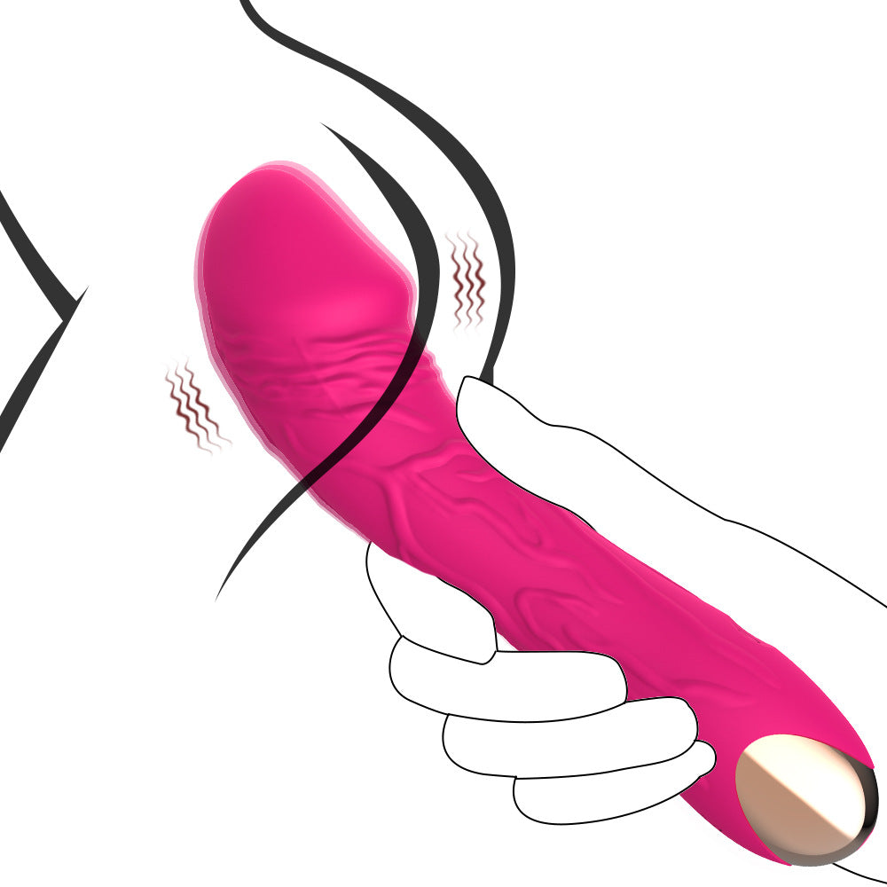 Pink Intense Pleasure G-Spot Vibrator - 20 Speed Rechargeable Silicone Wand with Magnetic Charging