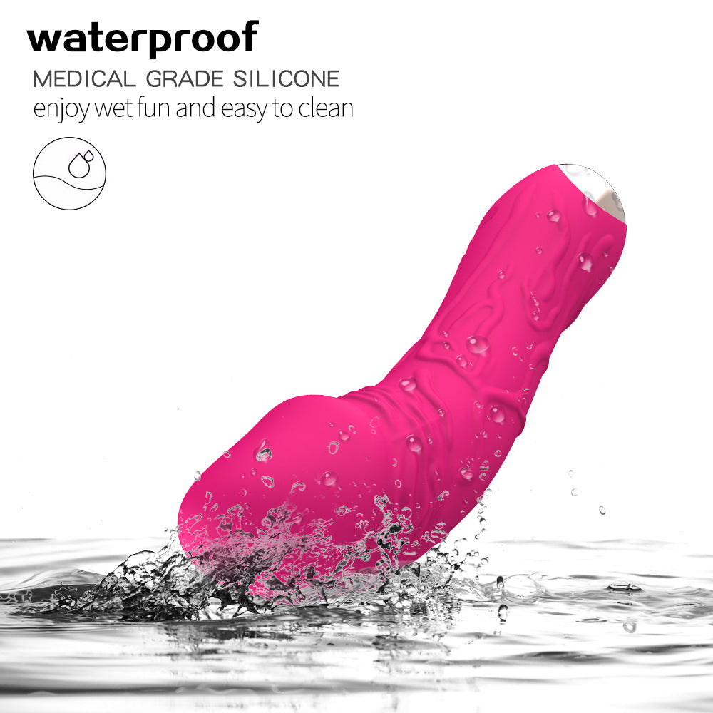 Pink Intense Pleasure G-Spot Vibrator - 20 Speed Rechargeable Silicone Wand with Magnetic Charging