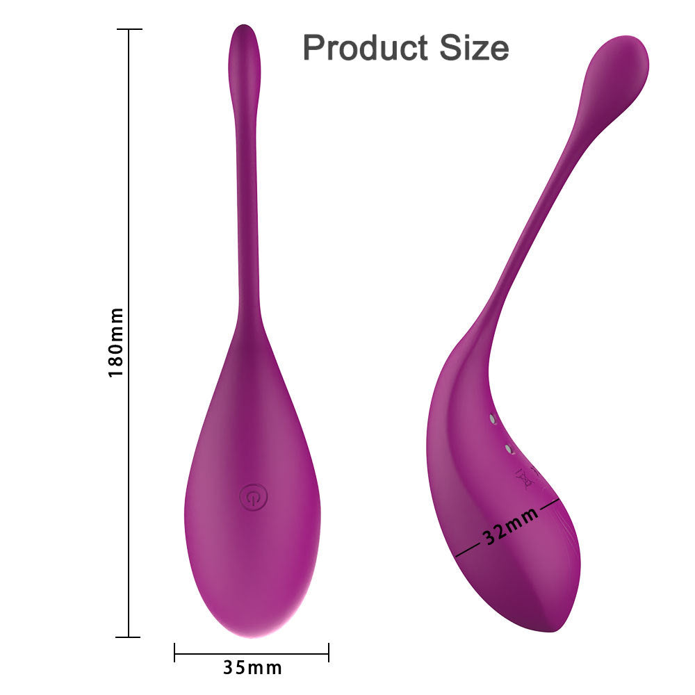 Purple Wearable Vibrating Egg with APP Remote Control - Unisex Pleasure Toy