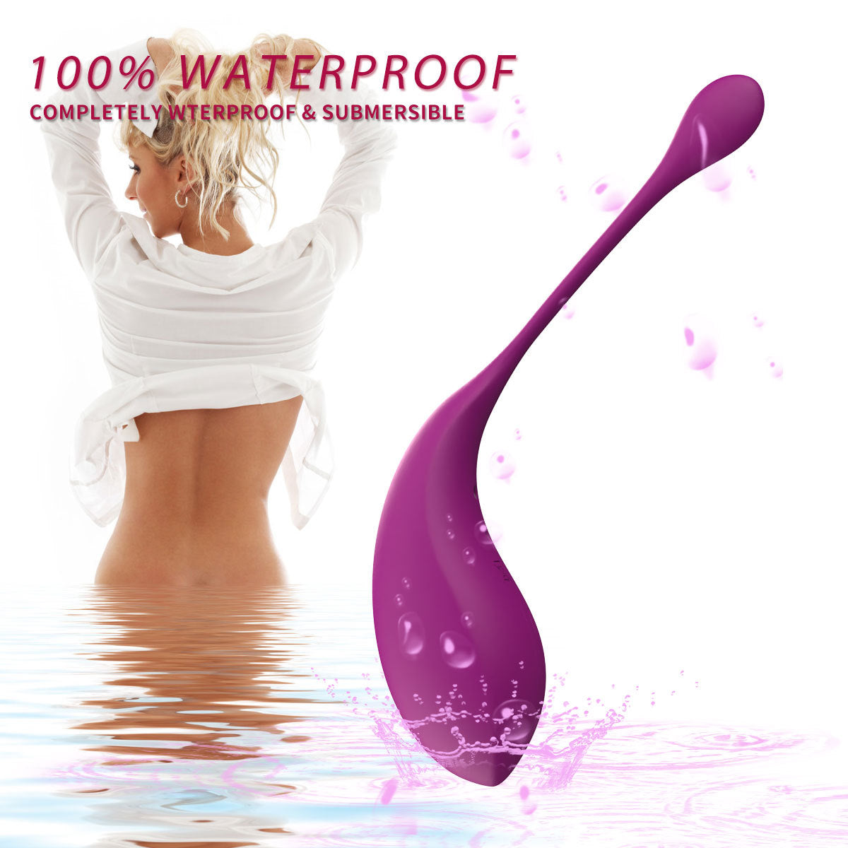 Purple Wearable Vibrating Egg with APP Remote Control - Unisex Pleasure Toy